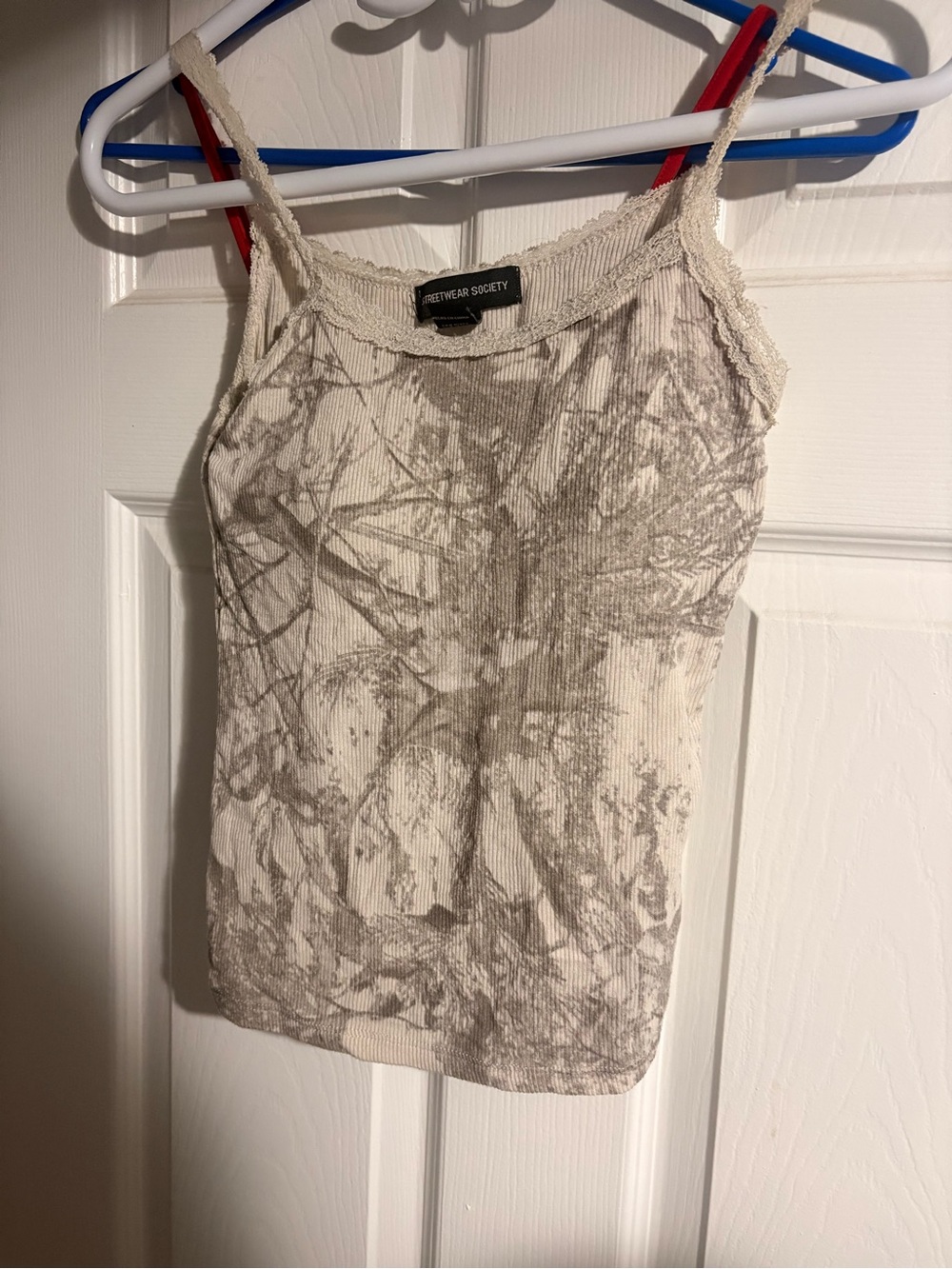 Padded Lace Camo Tank top